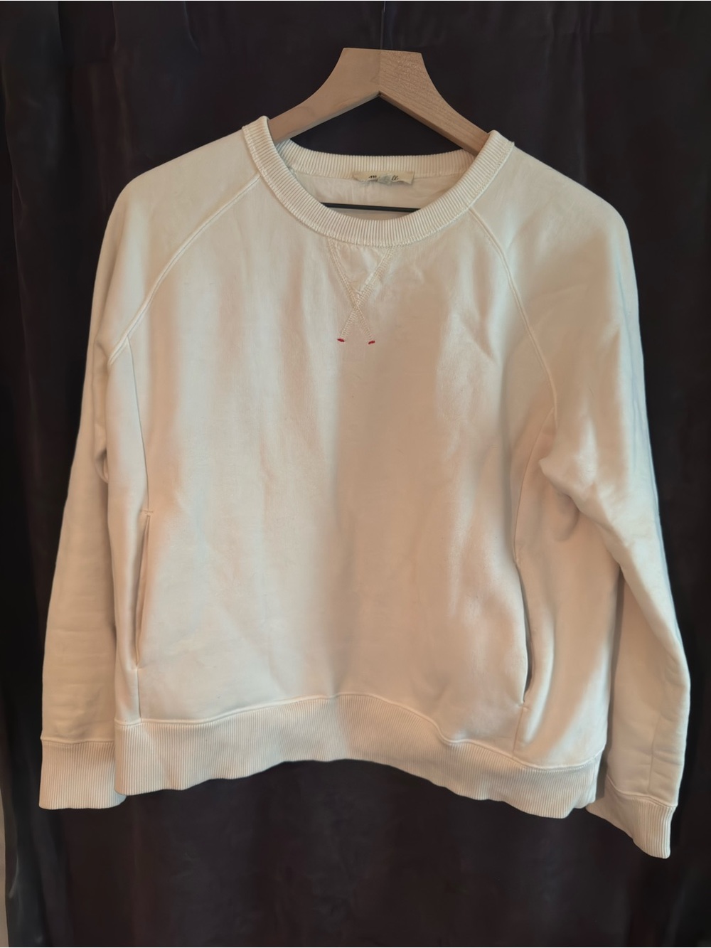 Madewell Cream Crewneck Pullover Sweatshirt